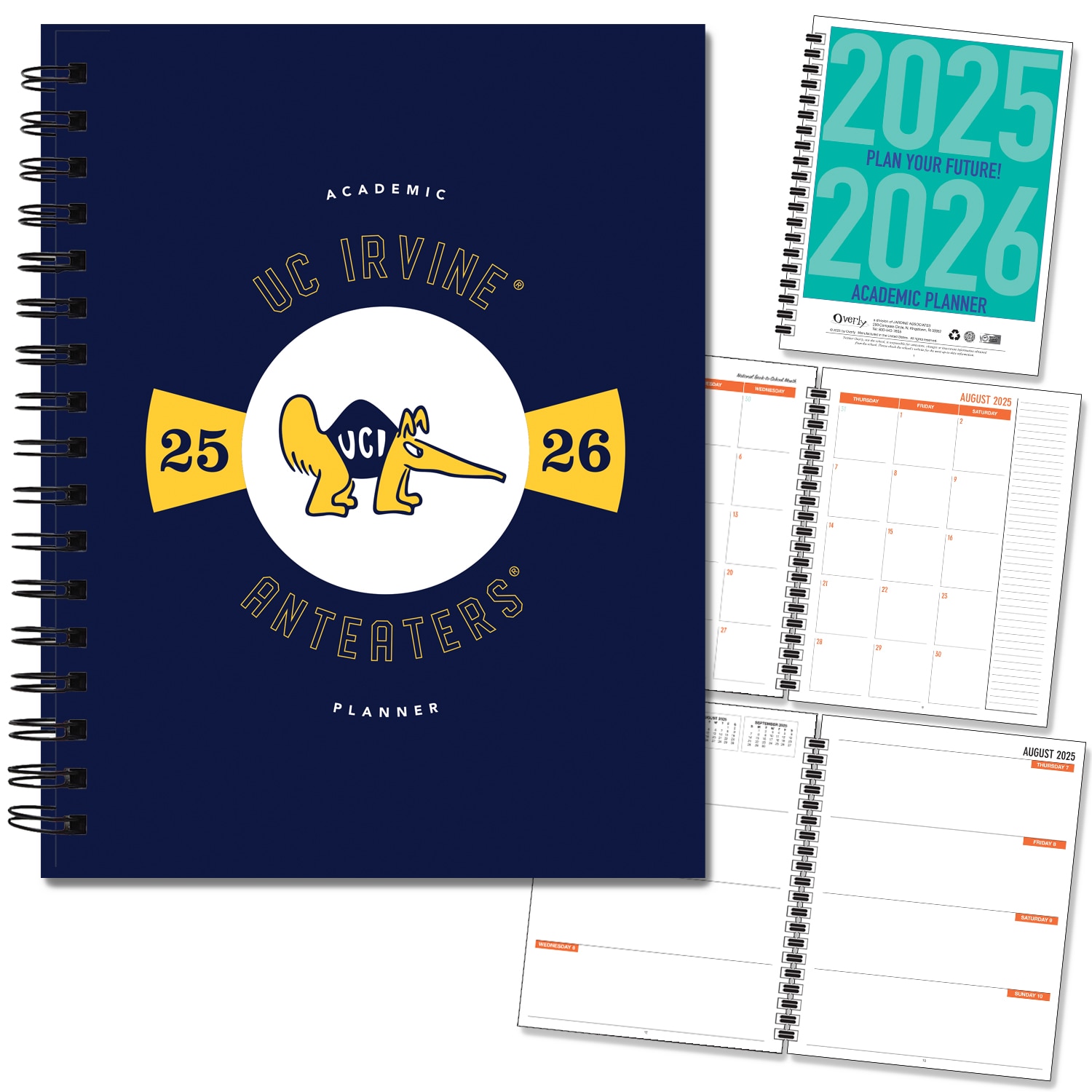 Traditional Mascot Hard Cover Imprinted Planner 25-26 AY 7x9