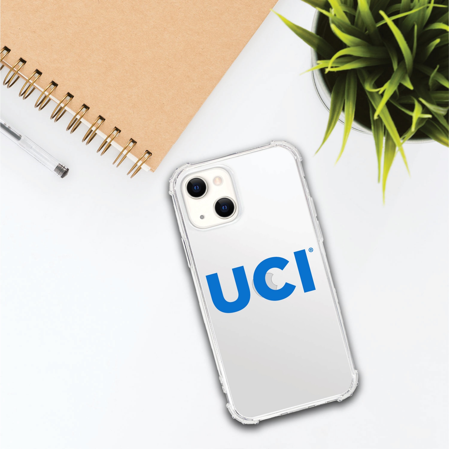University of California-Irvine Anteaters Clear Tough Edge Phone Case, Classic- iPhone 13