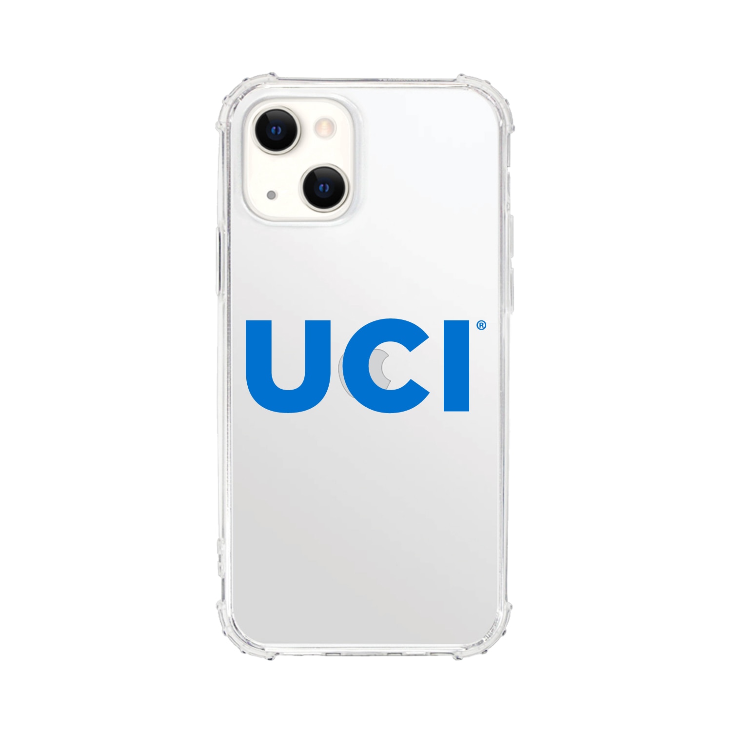 University of California-Irvine-Clear Tough Edge Phone Case, Classic - iPhone 15 Plus