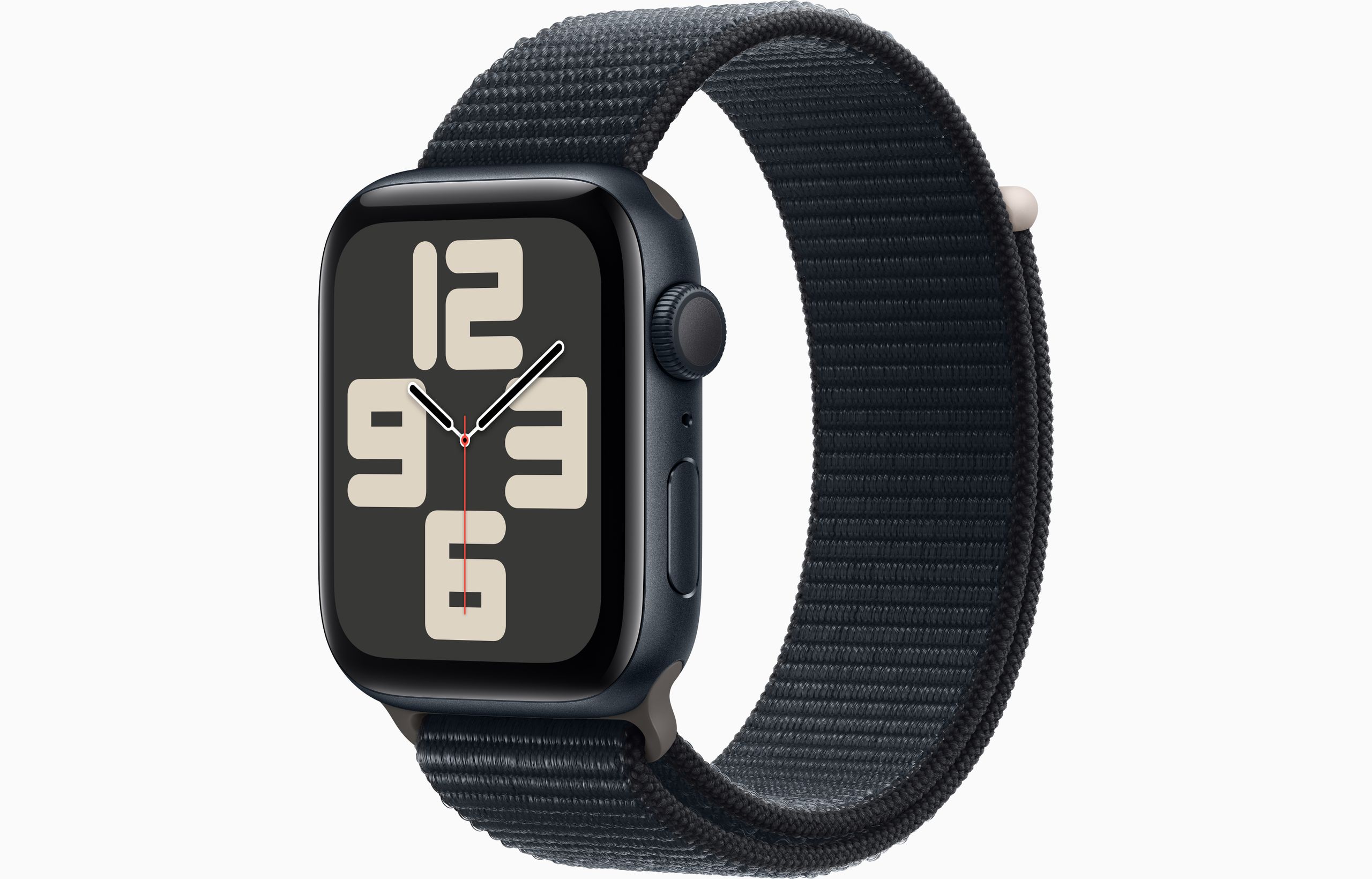 Apple Watch SE GPS 44mm Midnight Aluminum Case with Midnight Sport Loop