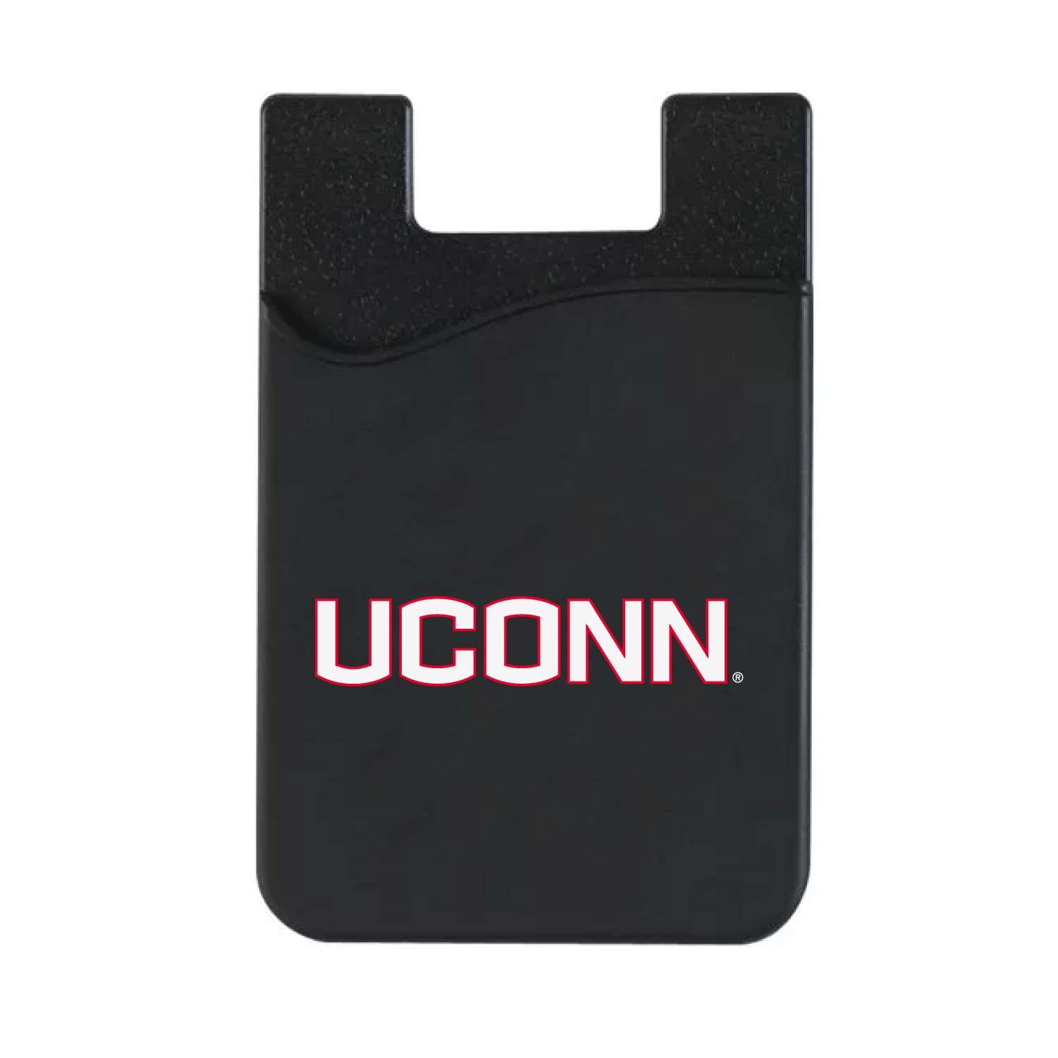 University of Connecticut Leather Wallet Sleeve (Top Load), Black, Classic