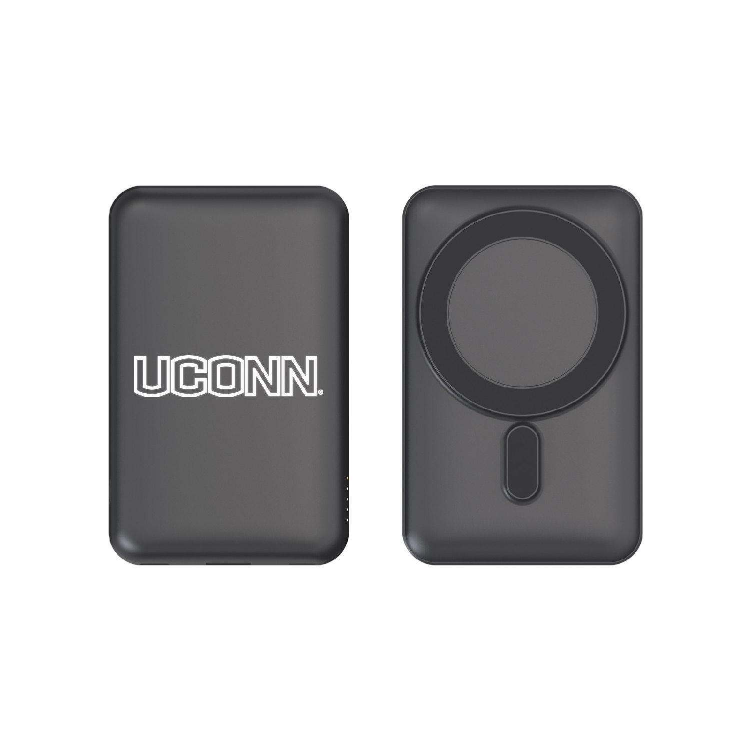 University of Connecticut Mag Safe Compatible Power Bank, Black, Alumni