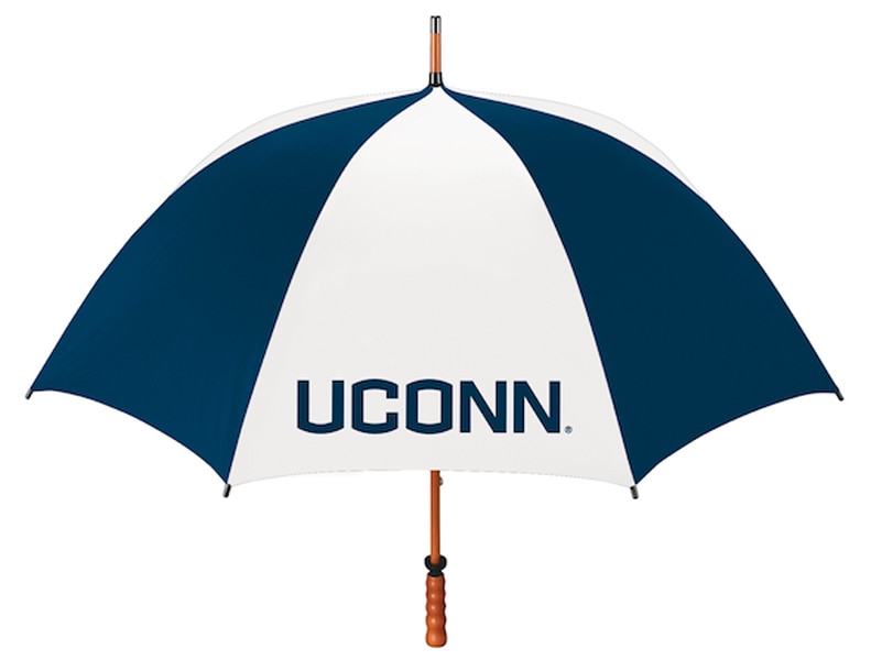 University of Connecticut "The Eagle" Sporty Wood Shaft Golf Umbrella 62"