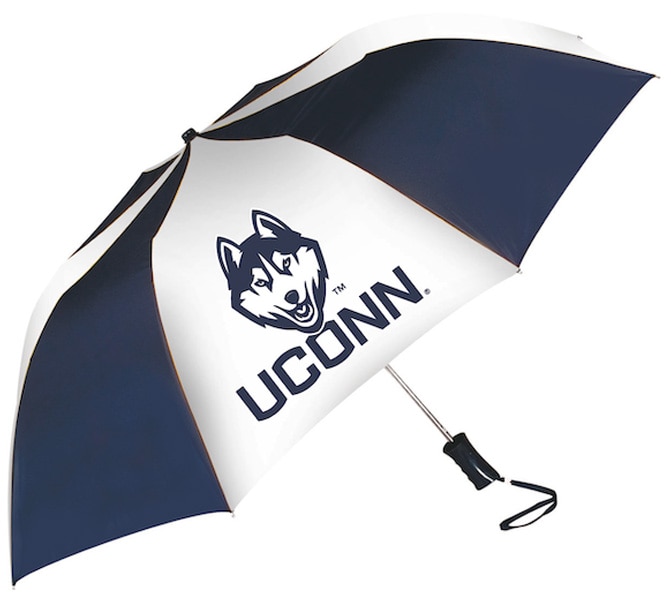 University of Connecticut "The Sport" 2-Tone Emblematic Umbrella Automatic Folding 48" Coverage