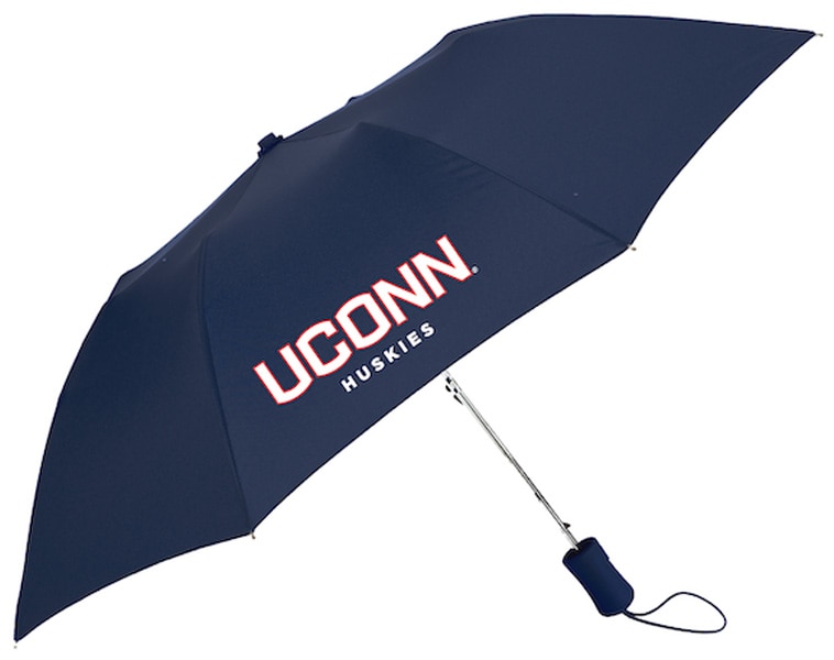 University of Connecticut "The Victory" Solid Emblematic Umbrella Automatic Folding 42" Coverage