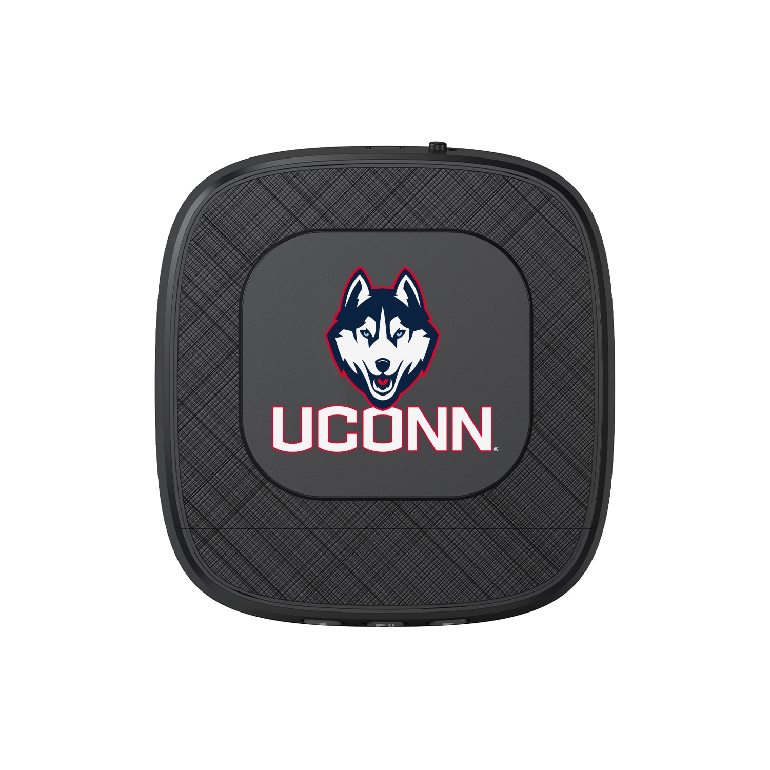 University of Connecticut Portable Speaker with Phone Charger, Black, Classic