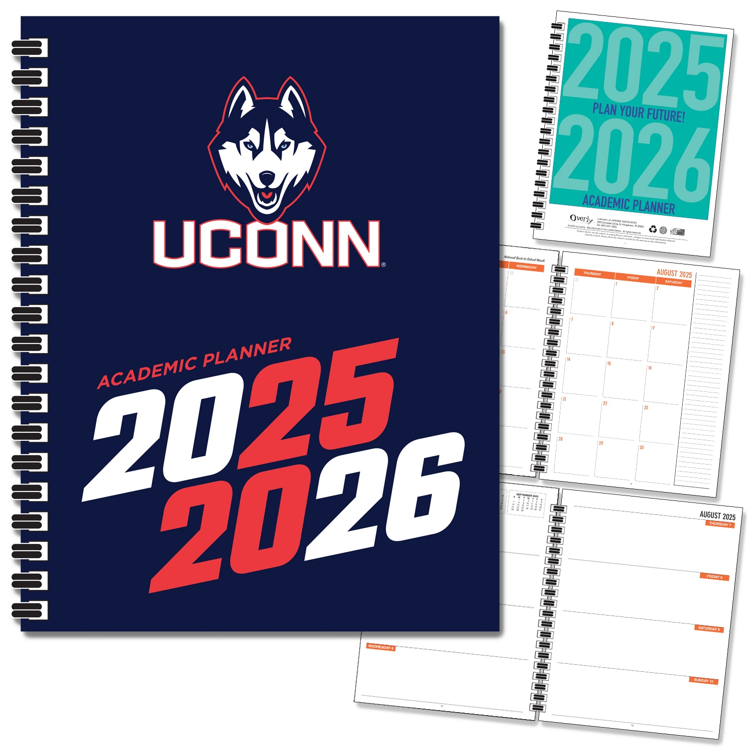 Traditional Soft Touch Spot Varnish - Mascot Imprinted Planner 25-26 AY 7x9