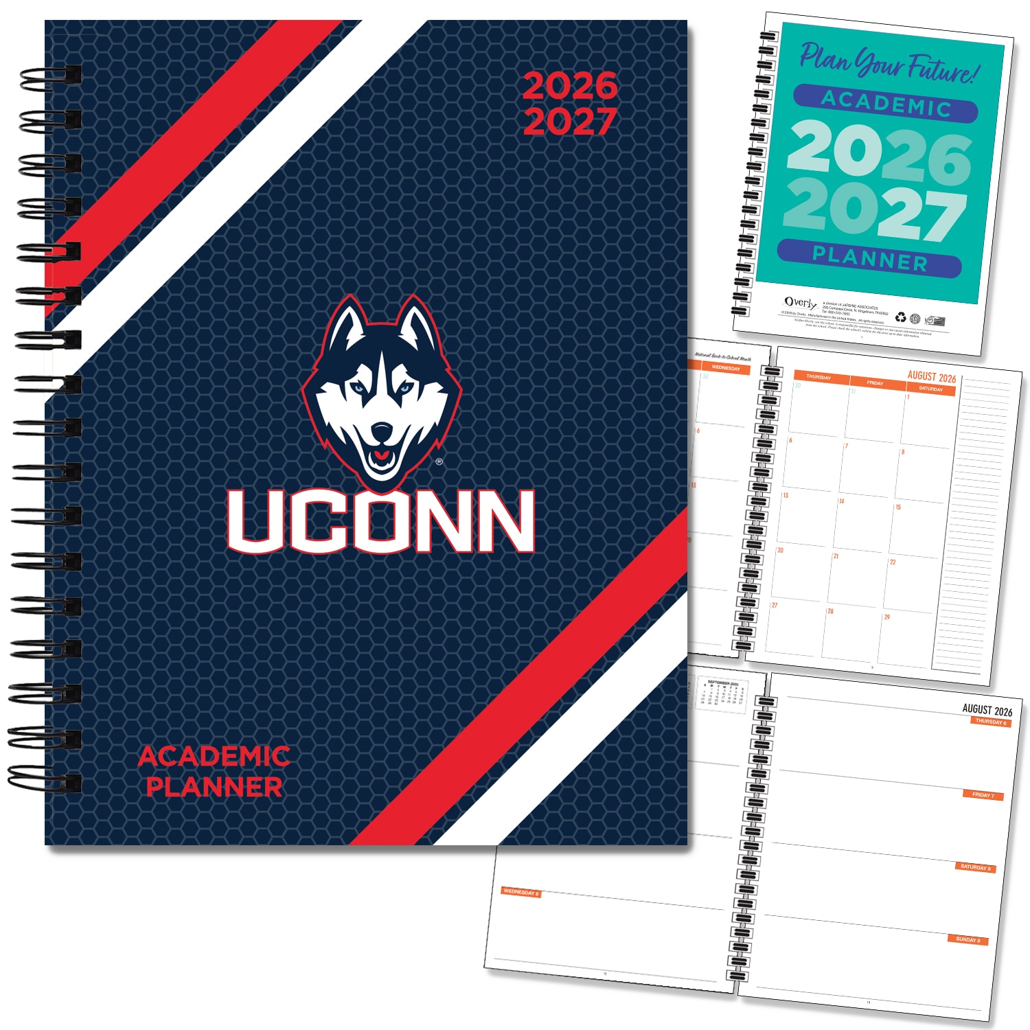 Spirit Wordmark Hard Cover Imprinted Planner 26-27 AY 7x9