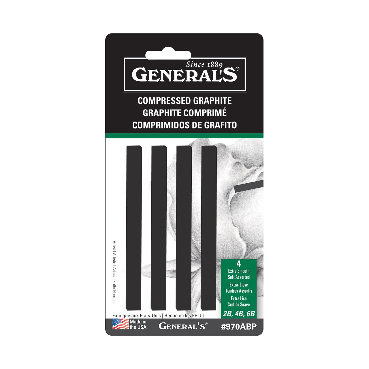 General's Kimberly Graphite Sticks - Assorted Set of 4