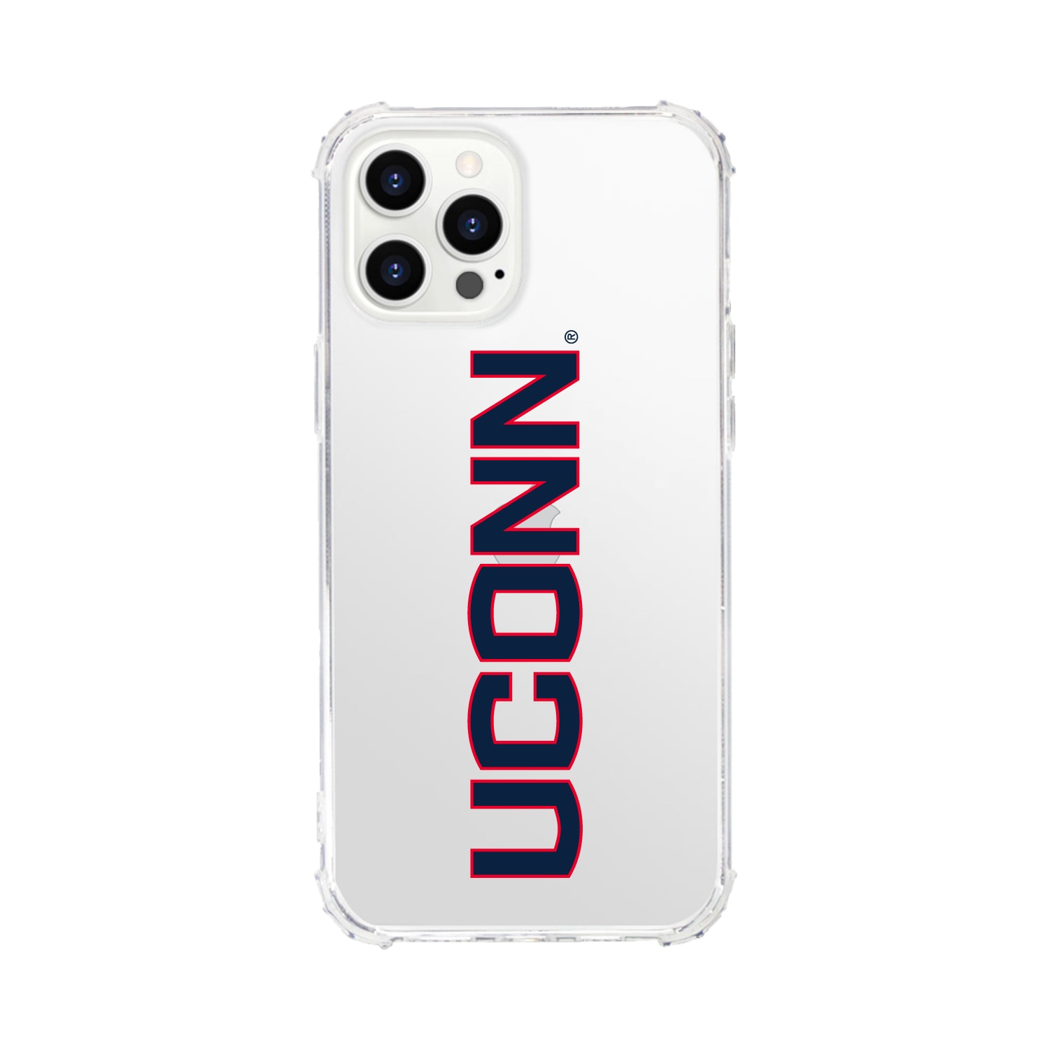 University of Connecticut- Clear Tough Edge Phone Case, Classic - iPhone 15