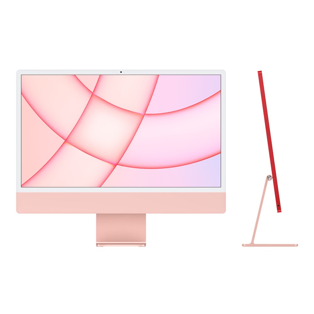 24" iMac with Retina 4 5K display Apple M1 chip with 8 core CPU and 8 core GPU 256GB Pink