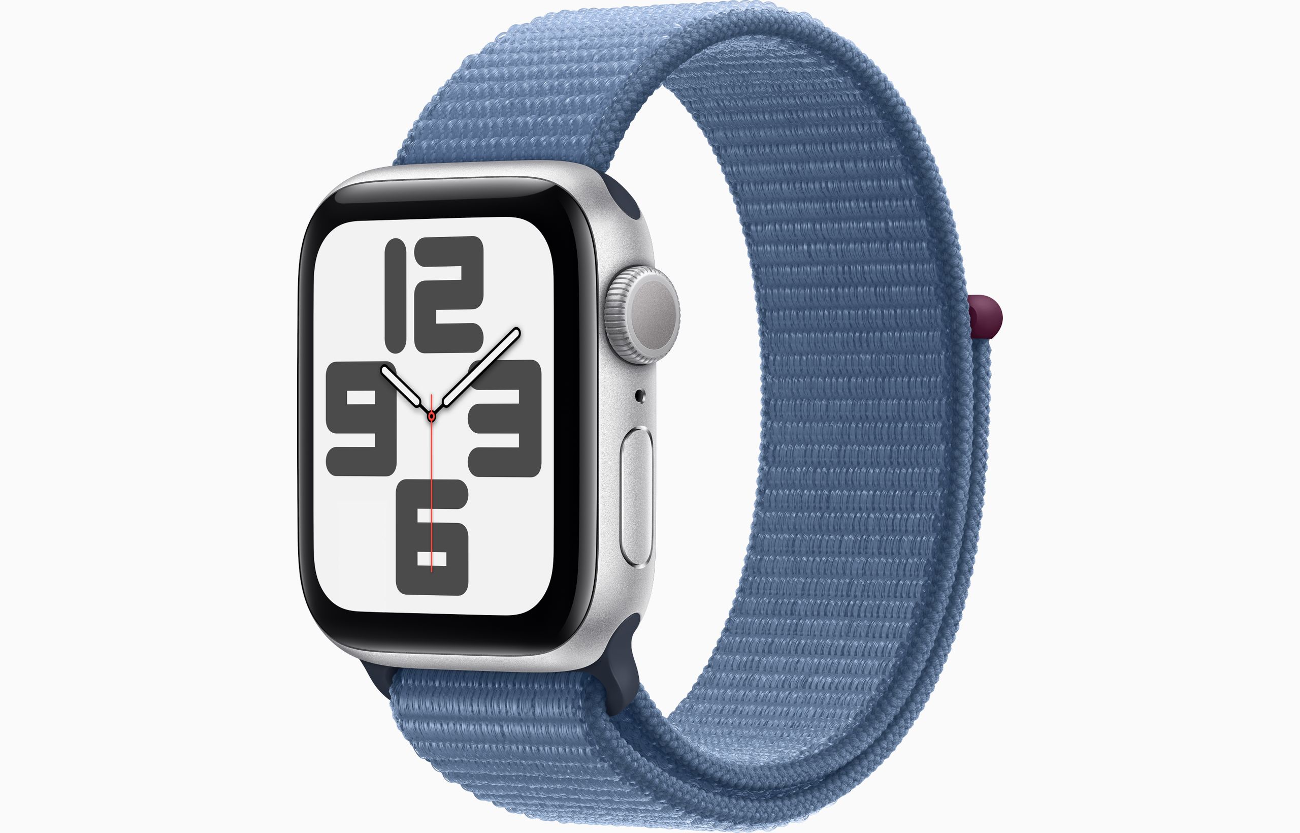 Apple Watch SE GPS 40mm Silver Aluminum Case with Winter Blue Sport Loop