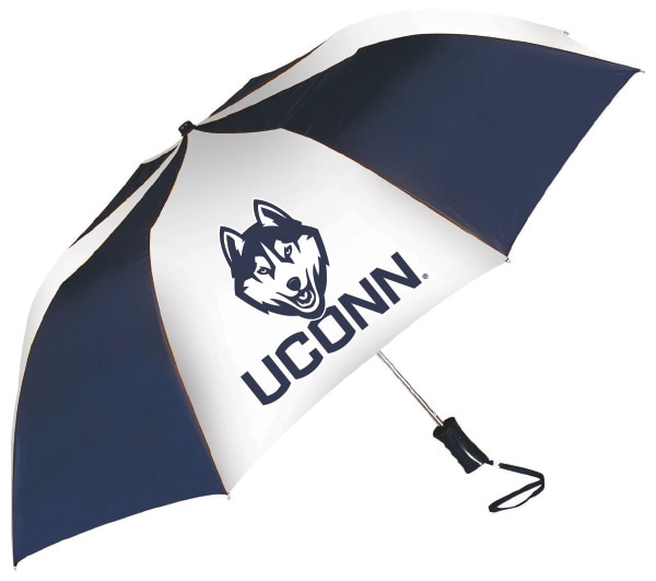 University of Connecticut "The Sport" 2-Tone Emblematic Umbrella Automatic Folding 48" Coverage
