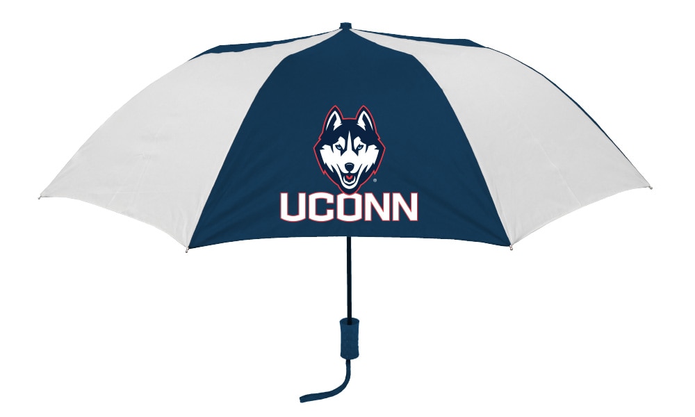 University of Connecticut "The Sport" 2-Tone Emblematic Umbrella Automatic Folding 48" Coverage