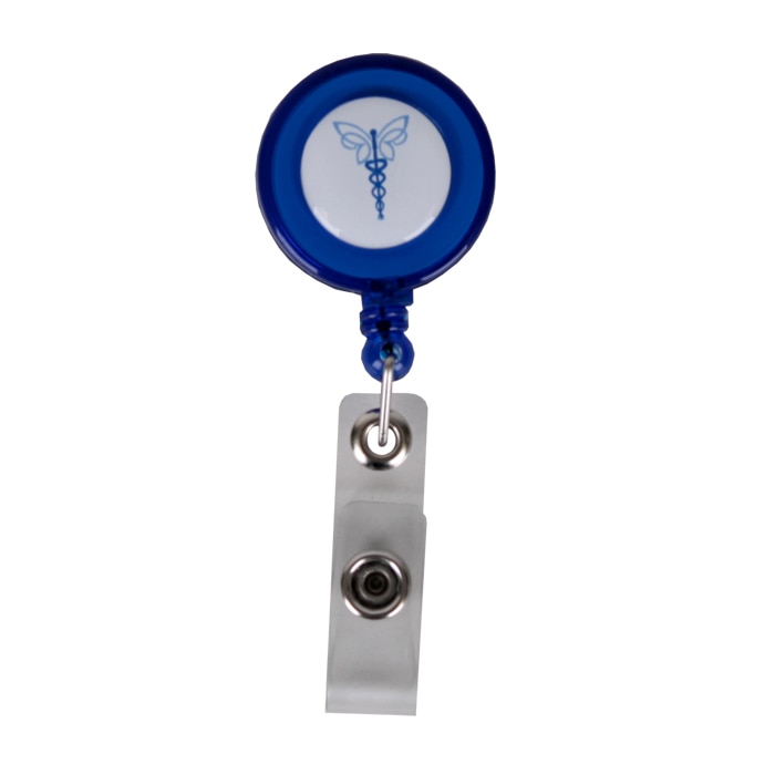 Butterfly Caduceus Retractable Badge Reel