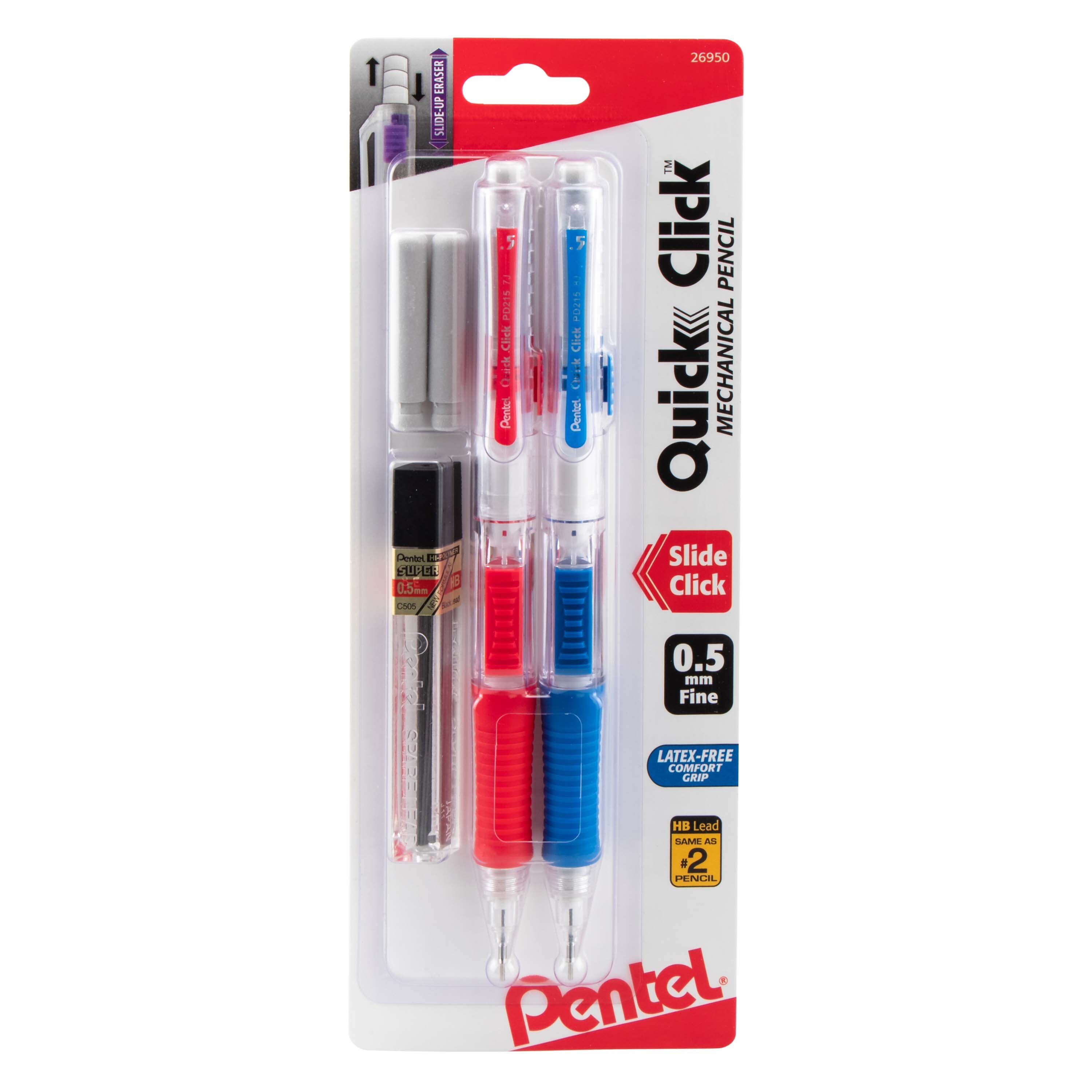 Pentel Quick Click Mechanical Pencil 0.5mm 2Pack