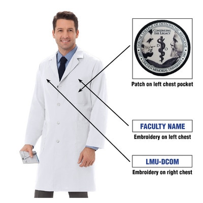 Lincoln Memorial Custom Decorated DCOM Staff Coat Patch-2EMB 8218