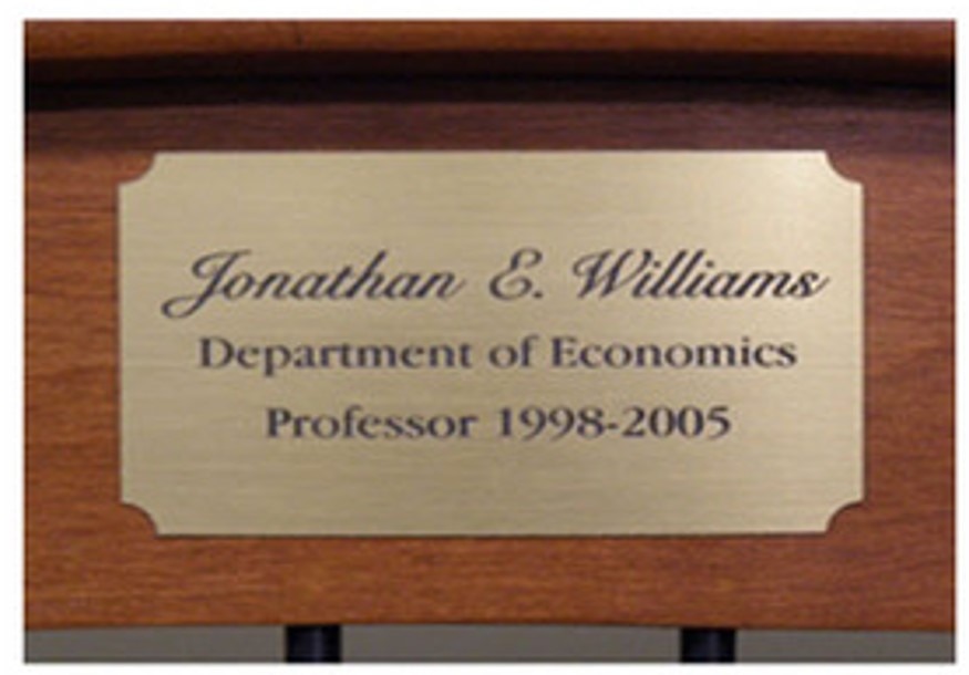 Brass Plate for Personalization