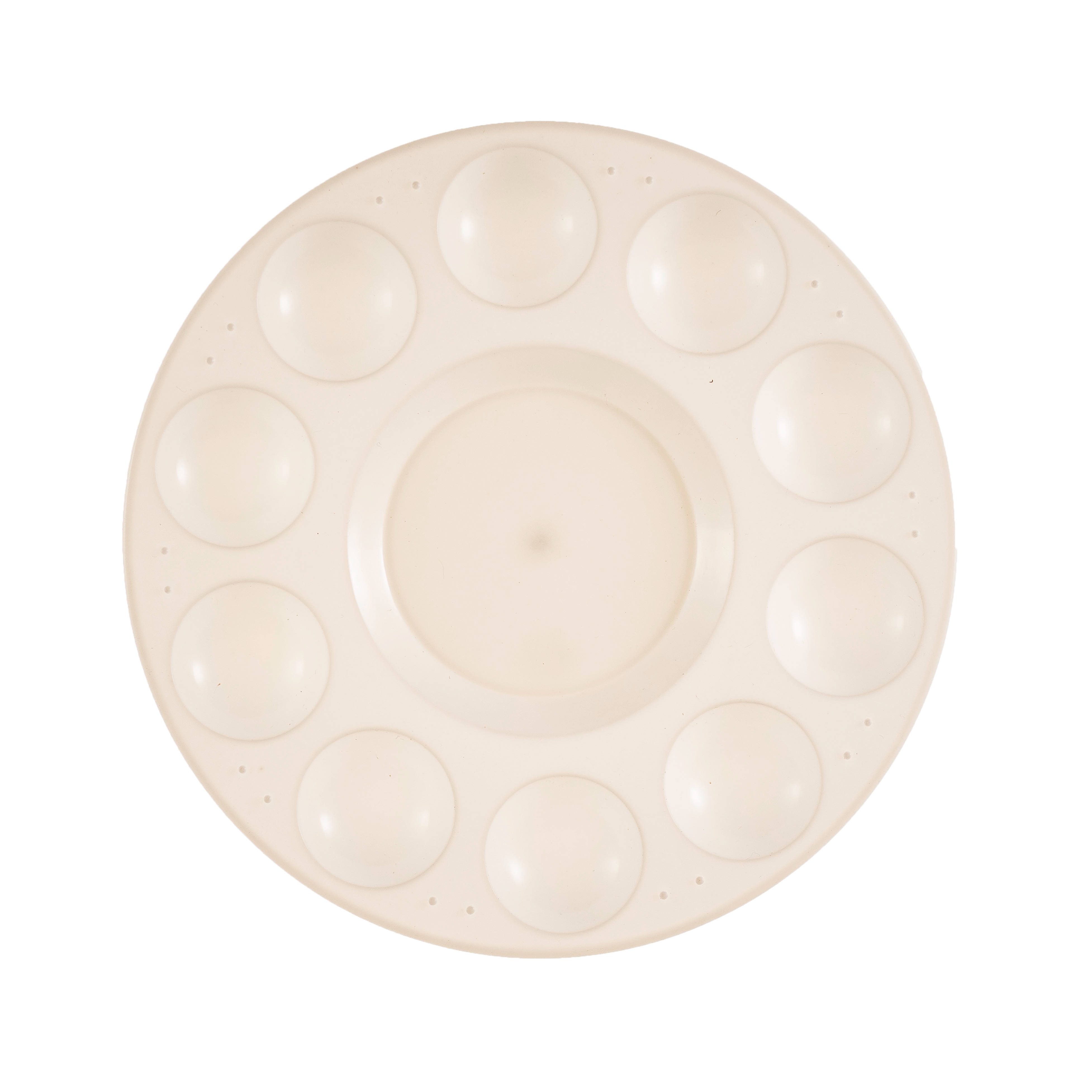 Art Alternatives  Water/Paint Tray, White Plastic 10 Well Round