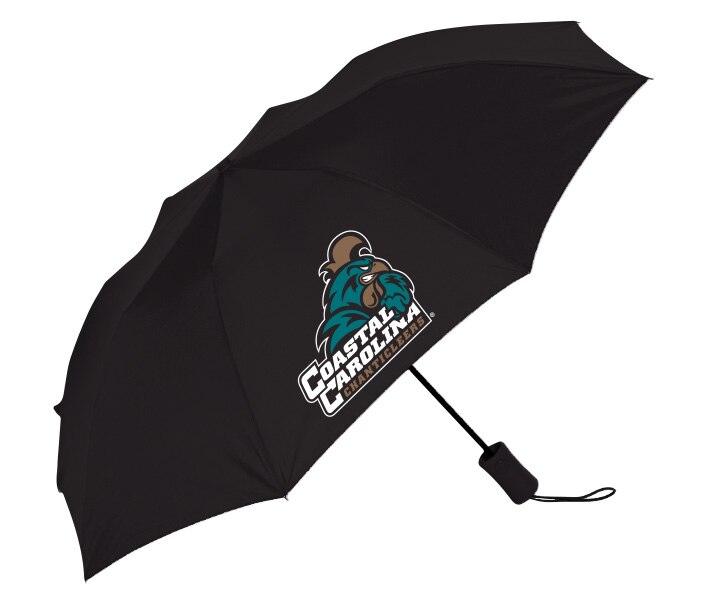 Coastal Carolina "The Victory" Solid Emblematic Umbrella Automatic Folding 42" Coverage