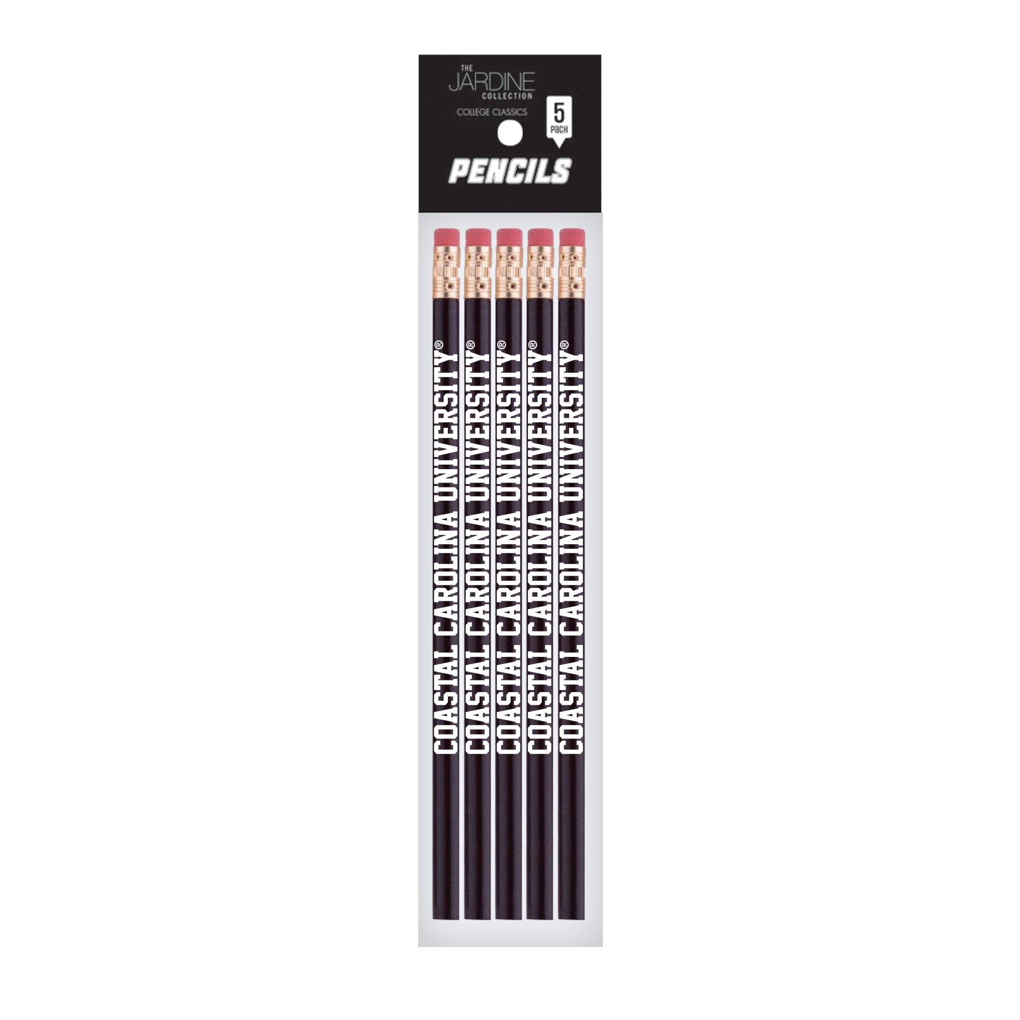Emblematic Pencil 5pk School Name