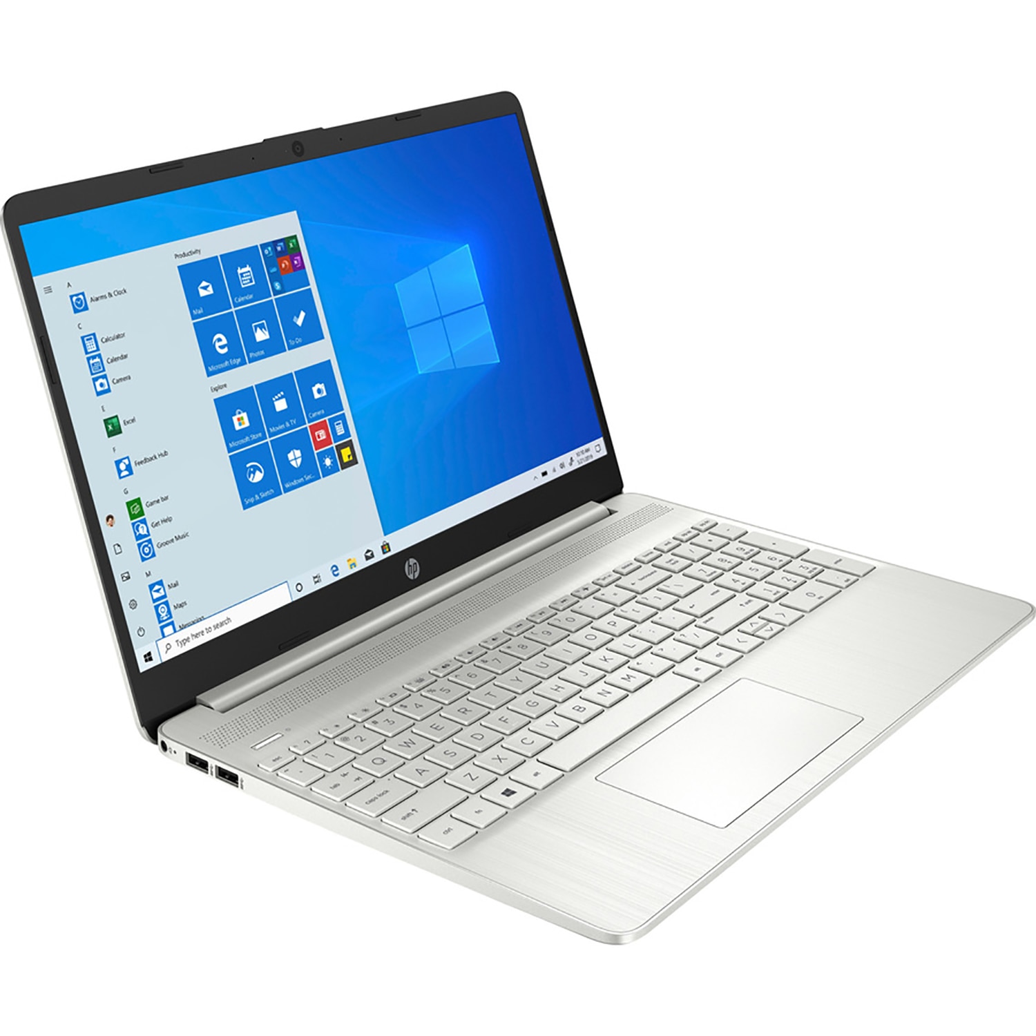 HP 15" Notebook - Intel Celeron N4020-4GB RAM-128 GB SSD - White