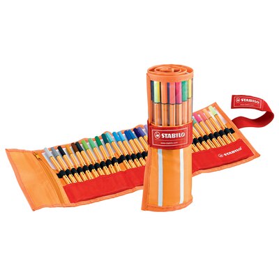 STABILO Point 88 Pen, 30-Color Roller Set