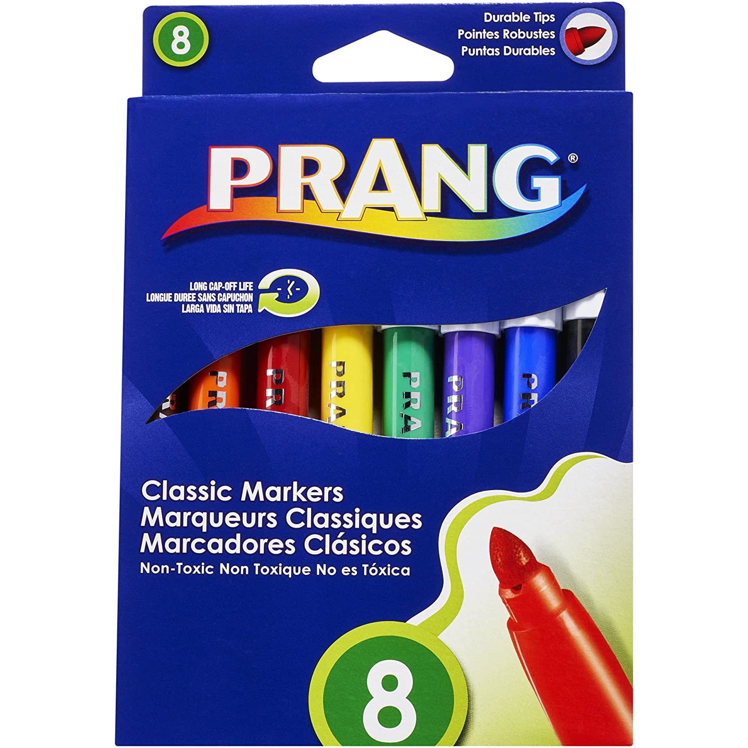 Prang Art Markers Broad Tip 8Ct Asst