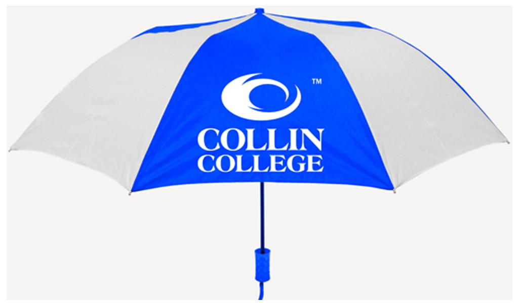 "The Sport" 2-Tone Emblematic Umbrella Automatic Folding 48" Coverage