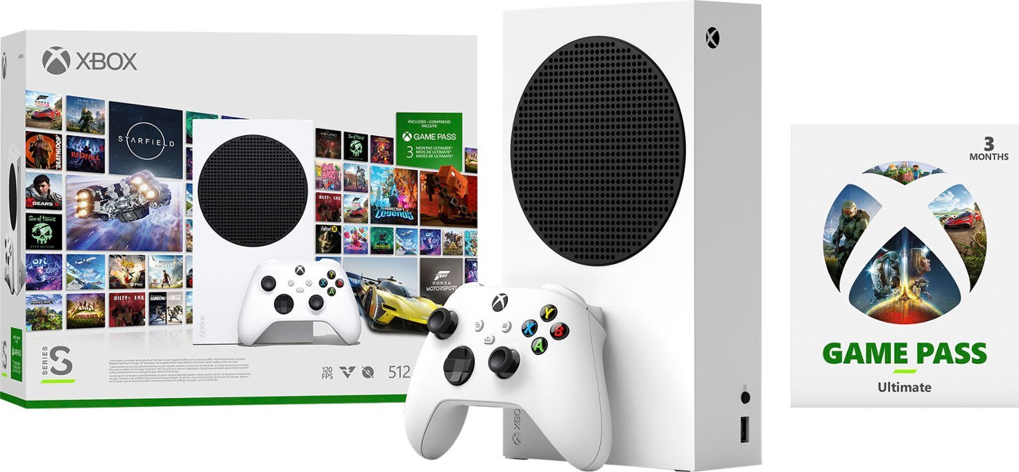 Microsoft Xbox Series S 512GB All Digital Starter Bundle Console- White