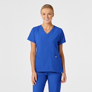 Wink W123 Women's Stylized V-Neck Top, 6155CC9