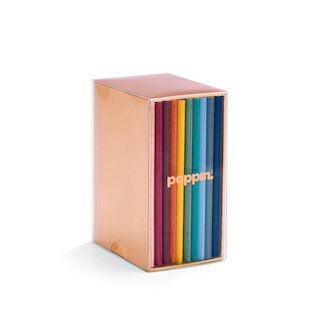 Poppin Mini Medley Assorted Jewel Tones Soft Cover Notebooks Set of 10