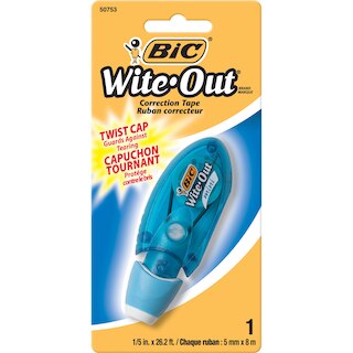 BIC WiteOut Brand Mini Twist Correction Tape