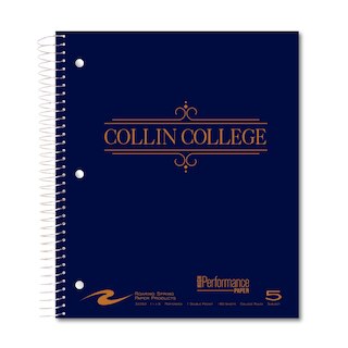 Roaring Premium 5 Subject Notebook 8.5x11 College Ruled  20lb Paper Pressboard Foil Cover