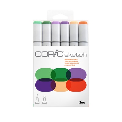 Copic(R) Sketch Marker Set, Secondary Tones