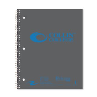 Roaring Premium 1 Subject Notebook 8.5x11 College Ruled  20lb Paper Saranac Cover with Foil