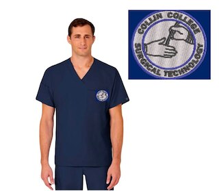 Wink W123 Men's V-Neck Top, 6355CC12
