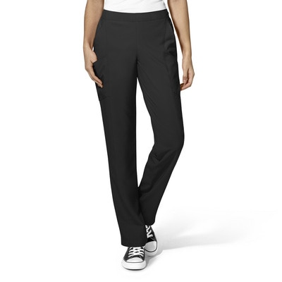 WonderWink W123 Women's Flat Front Double Cargo Scrub Pant, 5155