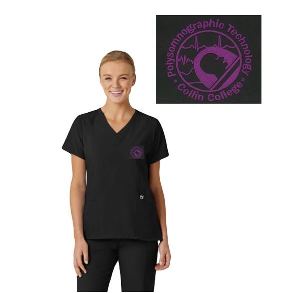 Wink W123 Women's Stylized V-Neck Top, 6155CC3