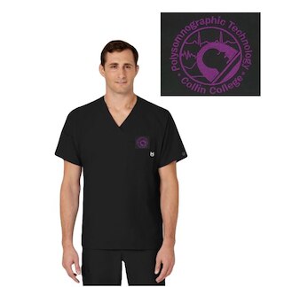 Wink W123 Men's V-Neck Top, 6355CC3