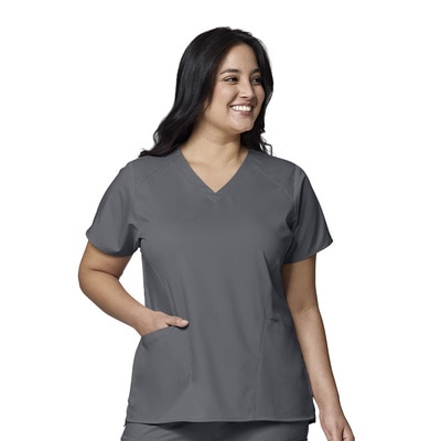 WW Pro Women's 4 Pocket V-Neck Top, 6319