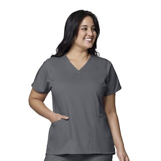 WW Pro Women's 4 Pocket V-Neck Top, 6319