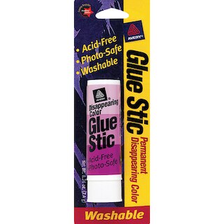 Avery Glue Stic Washable Nontoxic Permanent Adhesive 0.26 oz. 1 Stick