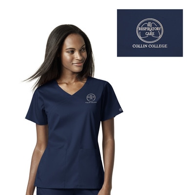 CC4 Respiratory Care Women's Wrap Top  Emb_8222