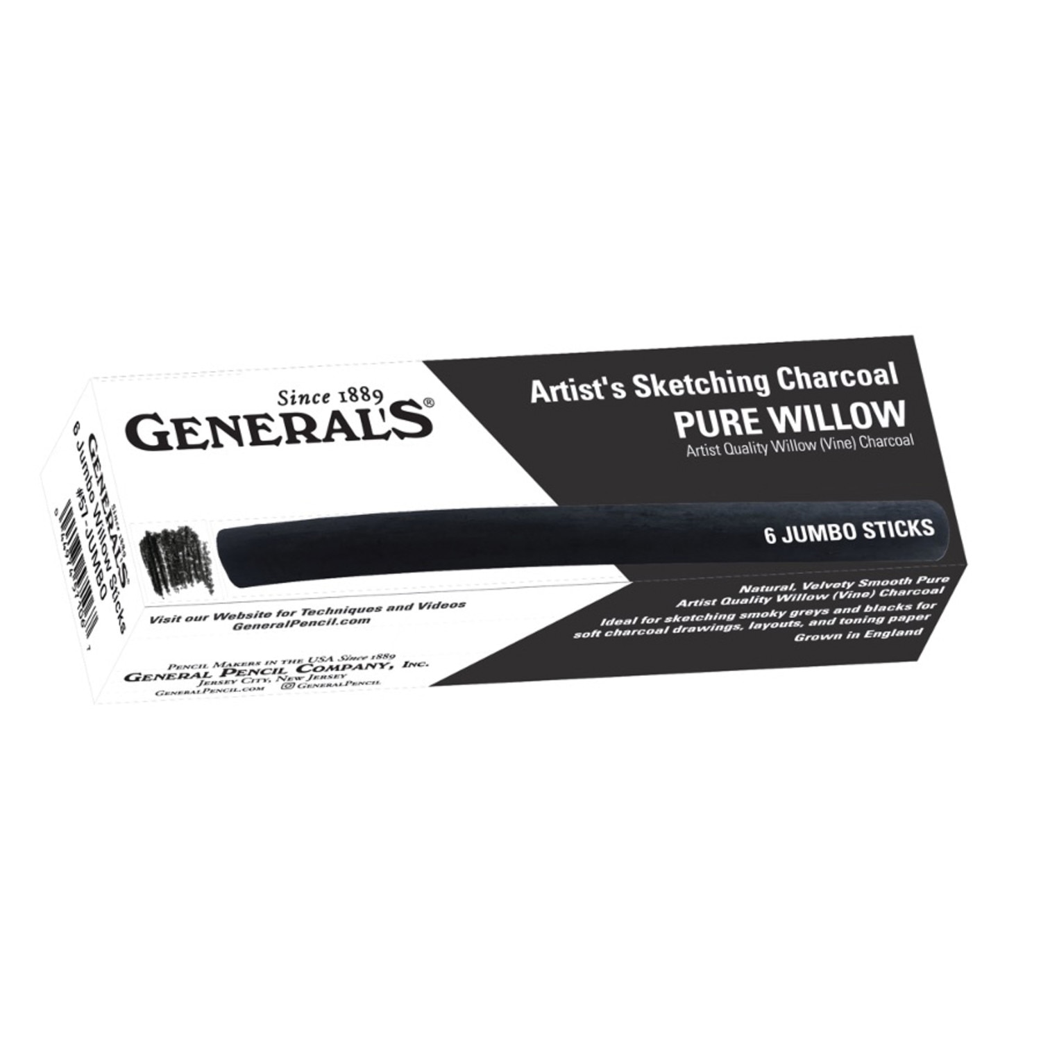 Jumbo Willow Charcoal 6/Box