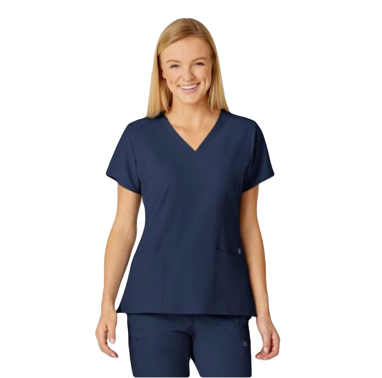 W123 Women's Stylized V-Neck Top, 6555