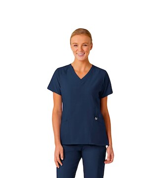W123 Women's Stylized V-Neck Top, 6155