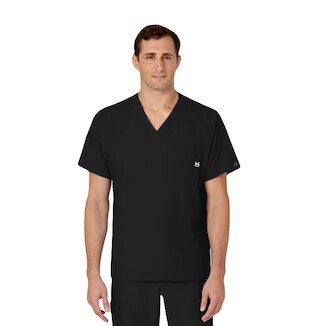 W123 Men's V-Neck Top, 6355