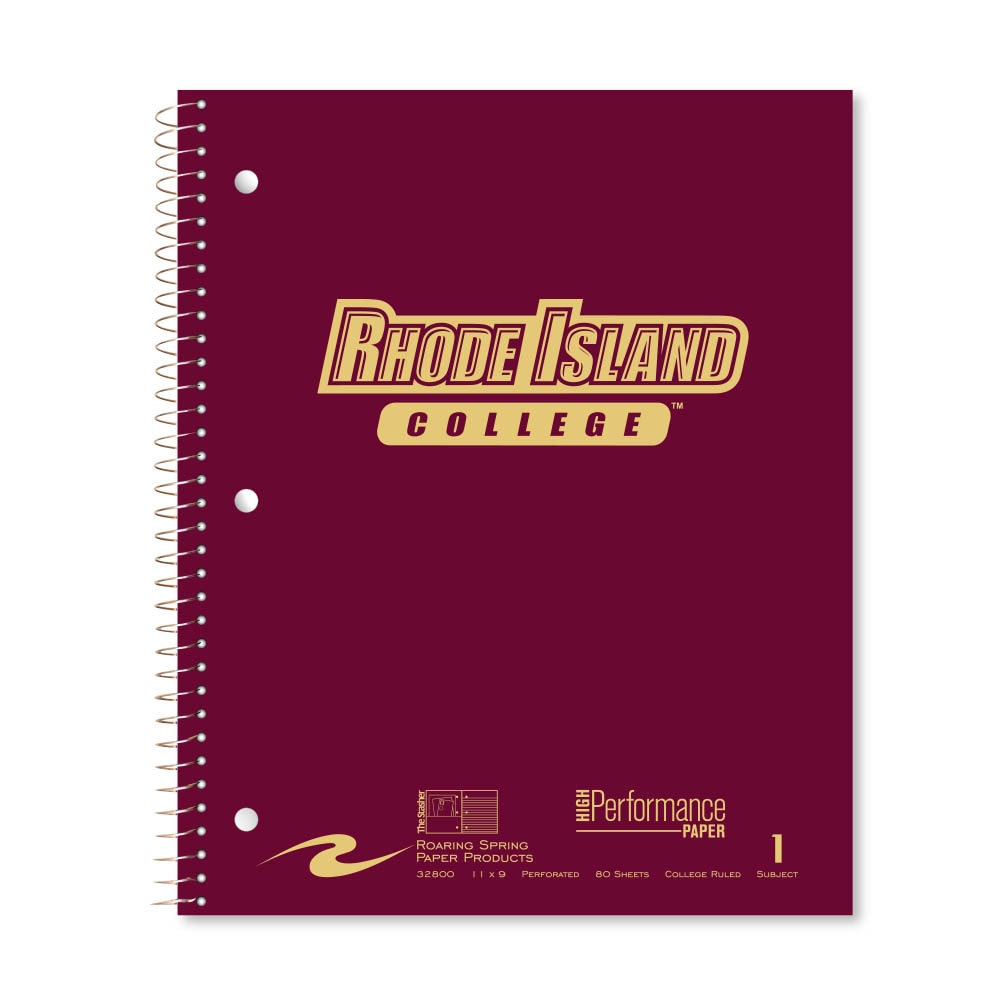Roaring Premium 1 Subject Notebook, 8.5x11 College Ruled 20lb Paper, Pressboard Foil Cover