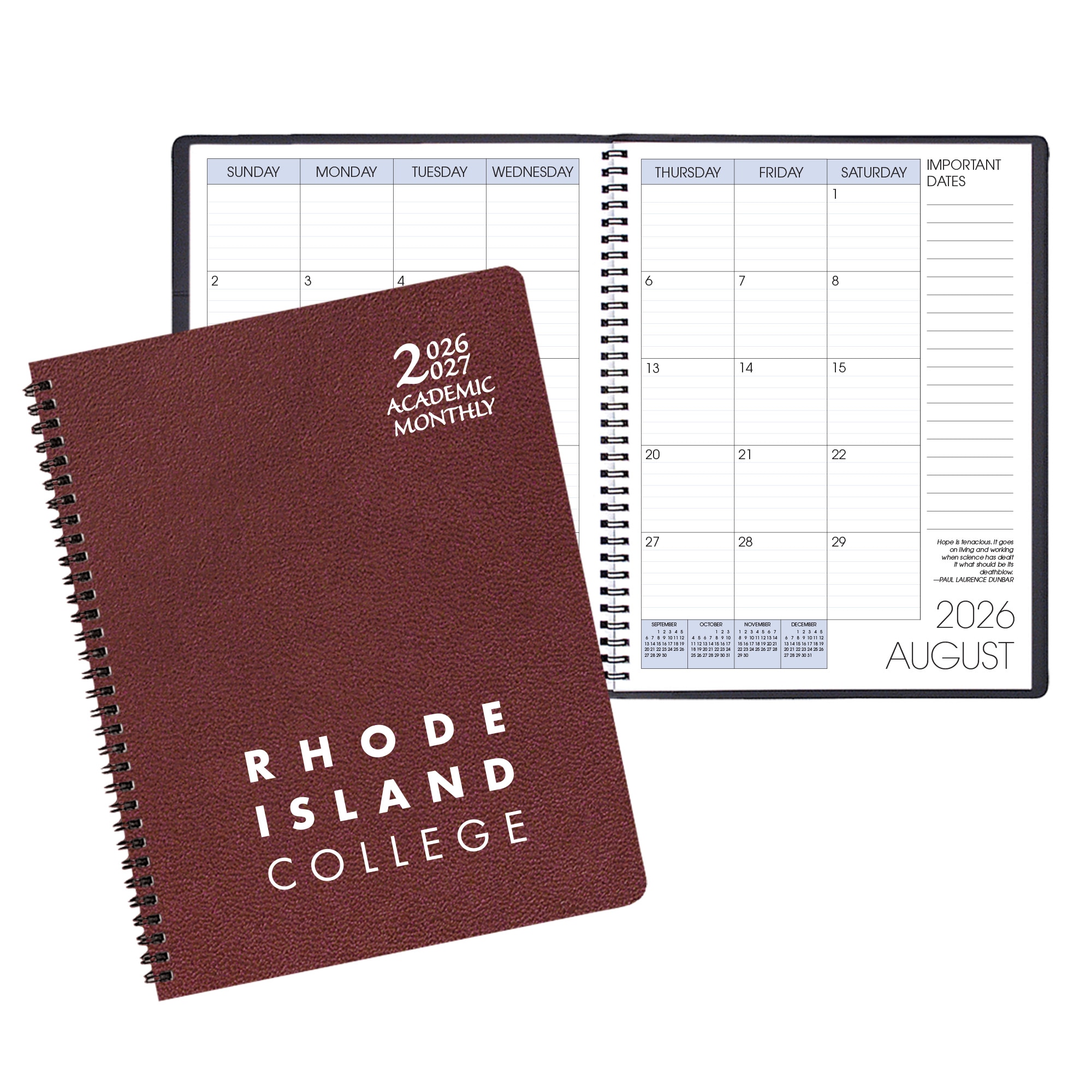 Payne '26-'27 Imprinted Academic Monthly Planner